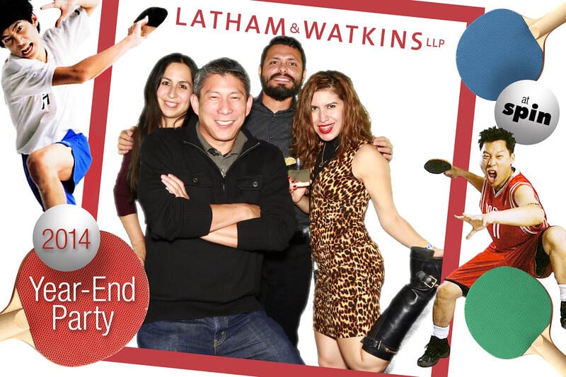 :atham & Watkins LLP Christmas photobooth los Angeles