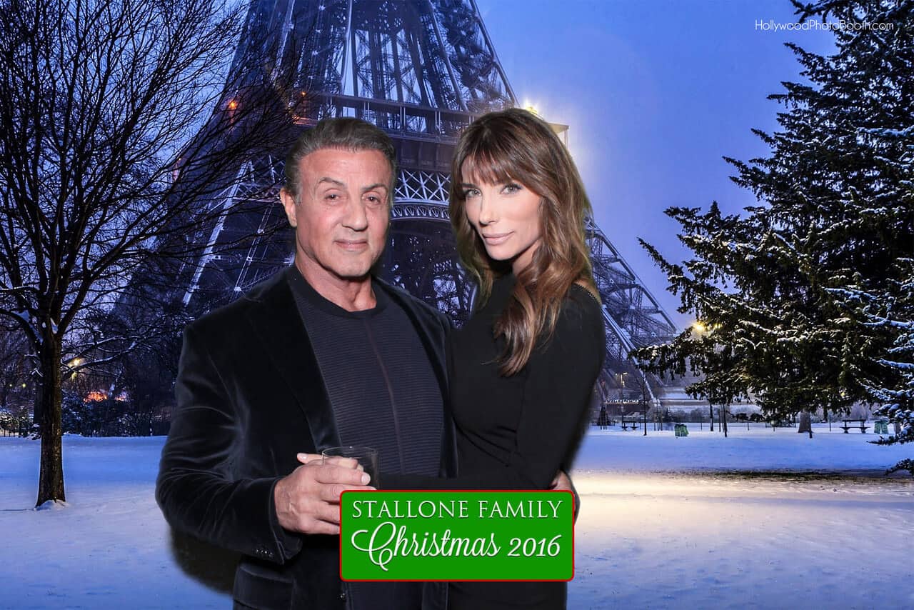 Stallone Family Christmas photobooth los Angeles, Premium Photo Booth Services
